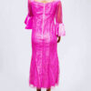 Hot Pink Lace Maxi Dress - Image 2