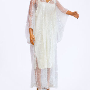 Off-White Sequin Maxi Dress