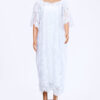 White Embroidered Lace Maxi Dress