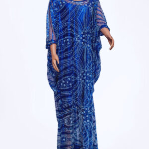 Royal Blue Lace Long Sleeve Dress