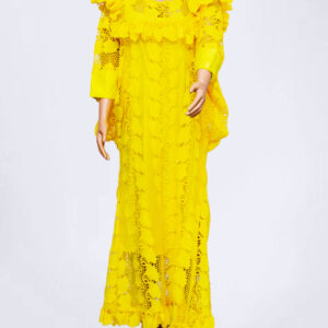 Yellow Lace Maxi Dress