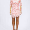 Spring Peach Lace Short Dress