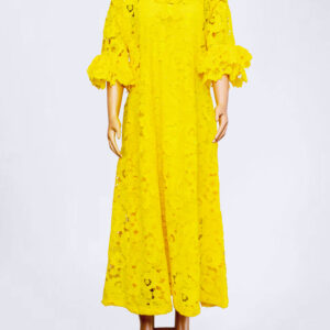 Yellow Lace Maxi Dress