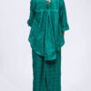 Elegant Forest Green Maxi Skirt & Blouse - Image 2