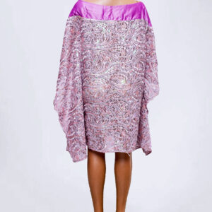 Purple Lace Mid Gown