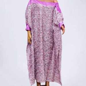 Purple Off Shoulder Lace Maxi Gown