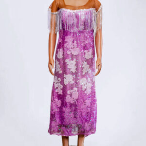 Purple Lace Party Dress
