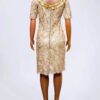 Elegant Golden Mid Dress - Image 2