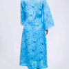 Sky Blue Long Sleeved Closed Chest Maxi Dress - Image 2