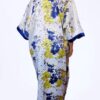 Stoned Ankara Gown with Ballon Sleeve
