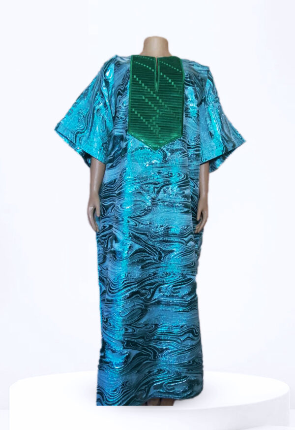 Kaftan bubu Damask gown 3