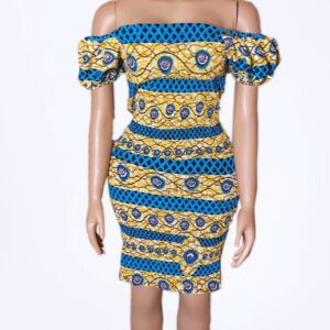 Ankara Smoked Gown
