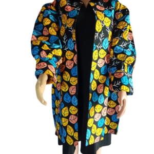 African Women Coat Ankara Print Long Jacket Wax 05