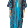 African Women in Lace Kimono Jacket and Pants (Green) - Image 2