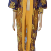 African Women in Lace Kimono Jacket and Pants (Yellow) - Image 2