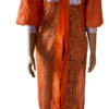 African Women in Lace Kimono Jacket (Orange) - Image 2