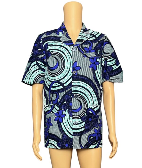 Aqua Blossom Menswear Jacket