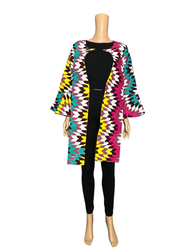 African Women Ankara Jacket Print Long