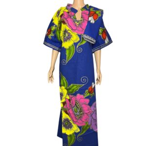 Floral Harmony Kaftan Dress