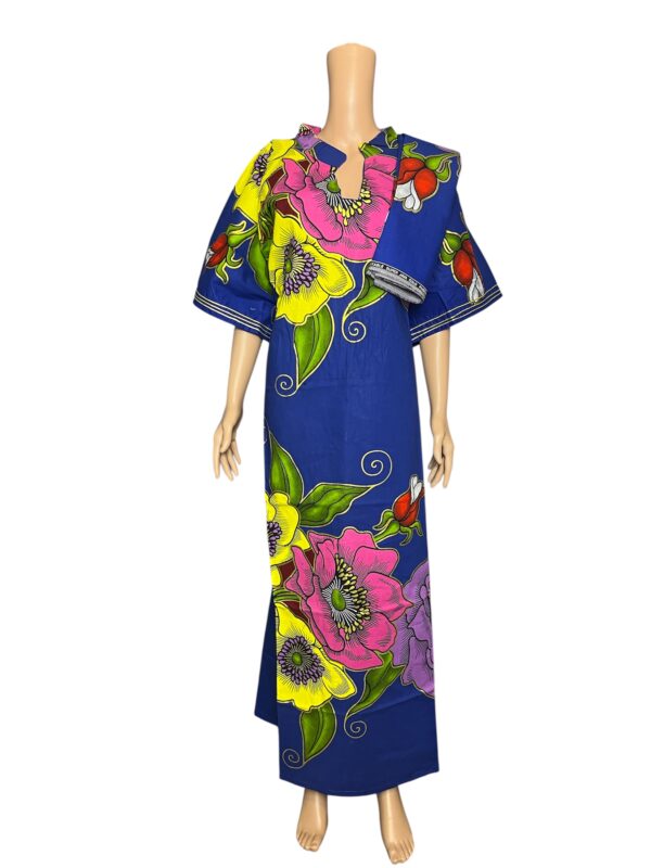 Floral Harmony Kaftan Dress