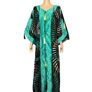 Emerald Elegance Kaftan