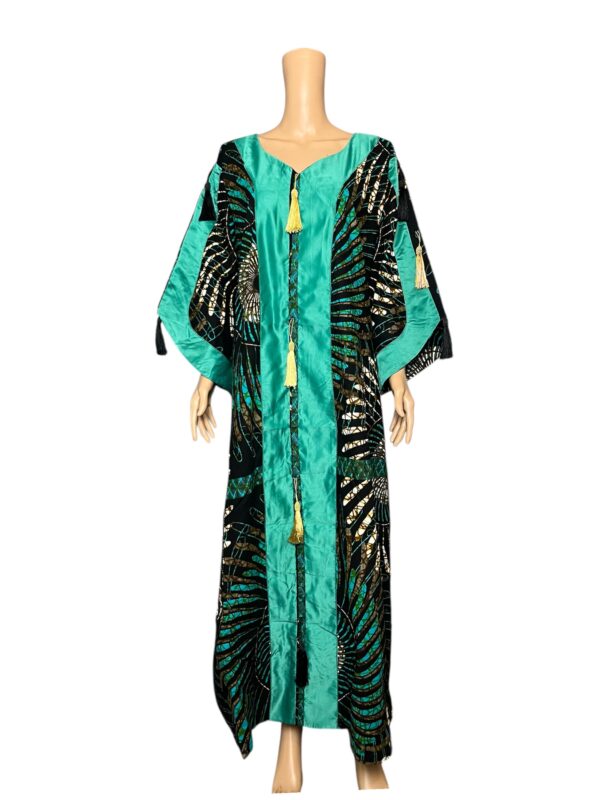 Emerald Elegance Kaftan
