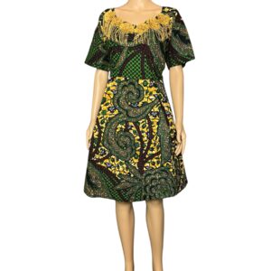 Citrus Blossom Blouse Dress