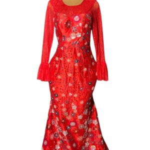 Red Floral Dress