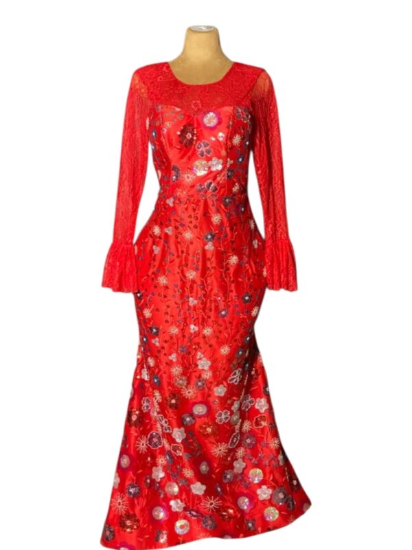 Red Floral Dress