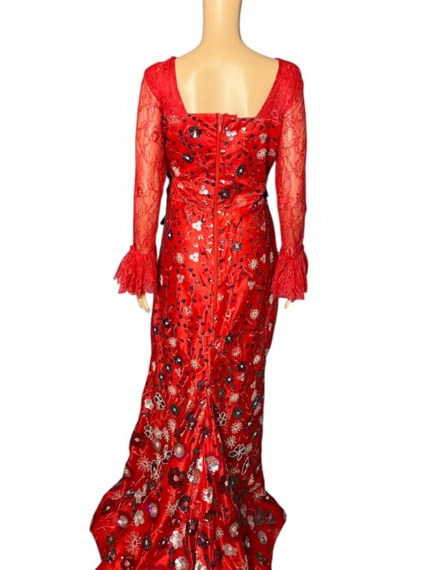 Red Floral Dress - Image 2