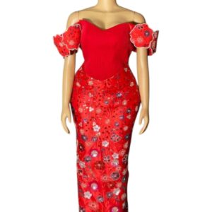 Red Blossom Dress
